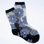 Gifts - Murano Bleue 36-38 : floral transparent socks - ATELIER ST EUSTACHE