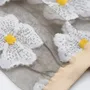 Cadeaux - Murano Crème 36-38 : chaussettes transparentes à fleurs - ATELIER ST EUSTACHE