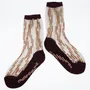 Cadeaux - Palina Brune 36-38 : chaussettes transparentes à rayures - ATELIER ST EUSTACHE