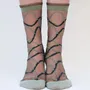 Cadeaux - Riflessi Sauge 36-38 : chaussettes transparentes à courbes - ATELIER ST EUSTACHE