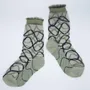 Cadeaux - Riflessi Sauge 36-38 : chaussettes transparentes à courbes - ATELIER ST EUSTACHE