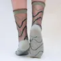 Cadeaux - Riflessi Sauge 36-38 : chaussettes transparentes à courbes - ATELIER ST EUSTACHE