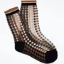 Cadeaux - Vetrata Brune 36-38 : chaussettes transparentes à pois colorés - ATELIER ST EUSTACHE