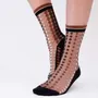 Cadeaux - Vetrata Brune 39-41 : chaussettes transparentes à pois colorés - ATELIER ST EUSTACHE