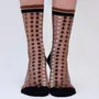 Cadeaux - Vetrata Brune 39-41 : chaussettes transparentes à pois colorés - ATELIER ST EUSTACHE