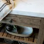 Other tables - Grimaud Service Table m. marble top - CHIC ANTIQUE A/S
