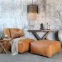 Chairs - Lounge chair in leather - CHIC ANTIQUE A/S