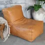 Chairs - Lounge chair in leather - CHIC ANTIQUE A/S