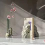Sculptures, statuettes and miniatures - Catharsis Bookends – Set of Two Stone Sculptures, Sage Green - COKI