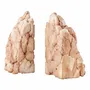 Sculptures, statuettes and miniatures - Catharsis Bookends – Set of Two Stone Sculptures, Dusty Coral - COKI