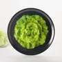 Trays - Round wooden serving tray - Trompe-l'oeil lettuce 38 cm - MONBOPLATO