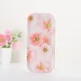 Plateaux - Plateau long de service design - Fleurs roses en trompe-l'œil 15x32 cm - MONBOPLATO