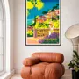 Affiches - Affiche DOZ Bormes-les-Mimosas - les fleurs - LA MAISON JOSÉPHINE
