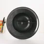 Plateaux - Plateau de service rond en bois - Assiette noire en trompe-l'œil 38 cm - MONBOPLATO