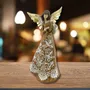 Crèches et santons - Figurine d’Ange de Noël – Finition Bois Naturel - BLUE STAR B.V.