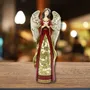 Crèches et santons - Figurine Ange de Noël – Décoration de Table Faite à la Main (Élégance Classique) - BLUE STAR B.V.