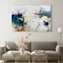 Paintings - Series of handmade abstract paintings in blue gold "Avalacnhe" - MATISS ART STUDIO