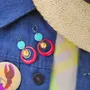 Jewelry - CALI earrings (Cabochon collection) - UN CHAT QU'A SA PUCE