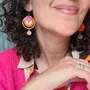 Apparel - POPAYAN earrings (cabochon collection) - UN CHAT QU'A SA PUCE