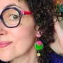 Apparel - POPAYAN earrings (cabochon collection) - UN CHAT QU'A SA PUCE