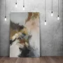 Paintings - Handmade abstract paintings series in gray brown « Rime » - MATISS ART STUDIO