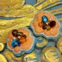 Bijoux - Boucles d'oreilles en forme de fleur - FIL MAIN