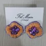 Bijoux - Boucles d'oreilles en forme de fleur - FIL MAIN