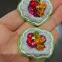 Bijoux - Boucles d'oreilles en forme de fleur - FIL MAIN