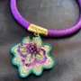Bijoux - Collier brodé à la main - FIL MAIN
