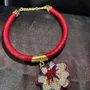 Bijoux - Collier brodé à la main - FIL MAIN