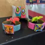 Bracelets - Manchette cuivre martelé brodé - FIL MAIN