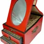 Decorative objects - Red Lacquered Jewelry Box - GALERIE D'ORIENT