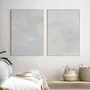 Office design and planning - Handmade abstract paintings textured series « Fluency » - MATISS ART STUDIO