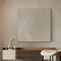 Office design and planning - Handmade abstract paintings textured series « Nile » - MATISS ART STUDIO