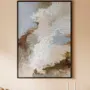 Office design and planning - Handmade abstract paintings textured series « Fjord » - MATISS ART STUDIO