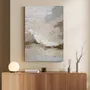 Office design and planning - Handmade abstract paintings textured series « Fjord » - MATISS ART STUDIO