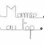 Other wall decoration - Wire Wall Decoration\" Granny at the top\ "” - to be punched - BIJOUX DE MUR