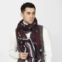 Scarves - GENZO burgundy wool blend scarf - MONSIEUR CHARLI