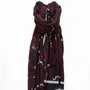 Scarves - GENZO burgundy wool blend scarf - MONSIEUR CHARLI