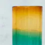 Glass - Blown Glass in Amber and Turquoise - HUAKAL
