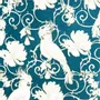 Napkins - PETROL BLUE PARAKEET - FRANÇOISE PAVIOT