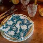 Napkins - PETROL BLUE PARAKEET - FRANÇOISE PAVIOT