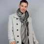 Scarves - CHARLEMAGNE blueberry wool scarf - MONSIEUR CHARLI