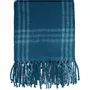 Throw blankets - TITOUAN blue acrylic plaid - MONSIEUR CHARLI