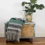 Throw blankets - TAO green wool blanket - MONSIEUR CHARLI