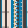 Bed linens - Window tile pattern, stripes - LYDIE VACHER DESIGN MODE ET DECORATION