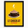 Poster - Framed poster Le Chocolat Chaud : Jaune - COSYNÉVÉ - MOUNTAIN POSTERS
