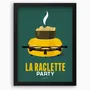 Poster - Framed poster La Raclette : Verte - COSYNÉVÉ - MOUNTAIN POSTERS