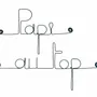 Other wall decoration - Wire Wall Decoration\" Grandpa at the top\ "” - to pin - BIJOUX DE MUR