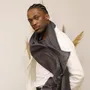 Scarves - SAMIR charcoal wool and silk scarf - MONSIEUR CHARLI